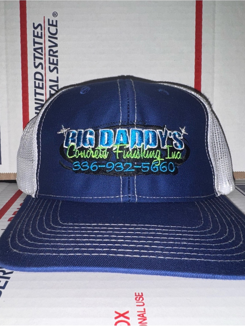 Big Daddy's concrete finishing inc. Trucker Hat 🧢 mesh cap Richardson model 112